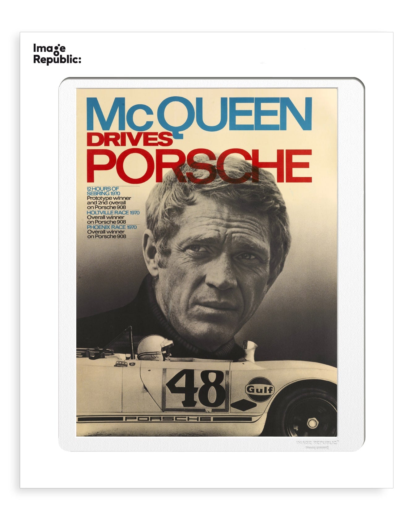 Illustration LA GALERIE MCQUEEN PORSCHE
