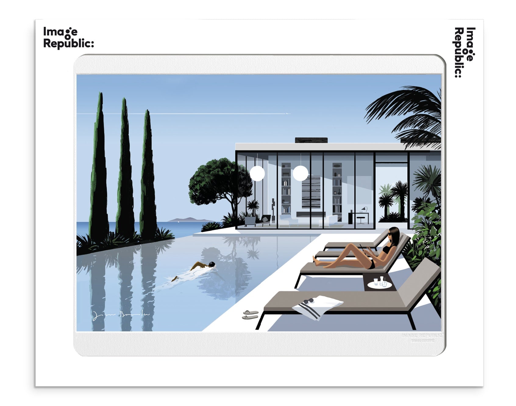 Illustration Jason BROOKS HOLIDAY VILLA